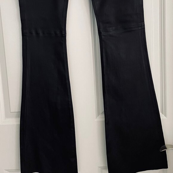 RTA "NOIR"  LAMB LEATHER MID-RISE PANTS - SIZE 25- TAGS ON NEW - Picture 7 of 10